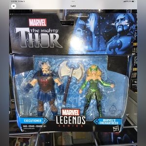NIB MARVEL LEGENDS 3.75 IN ENCHANTRESS AND EXECUTIONER  Two pack figures